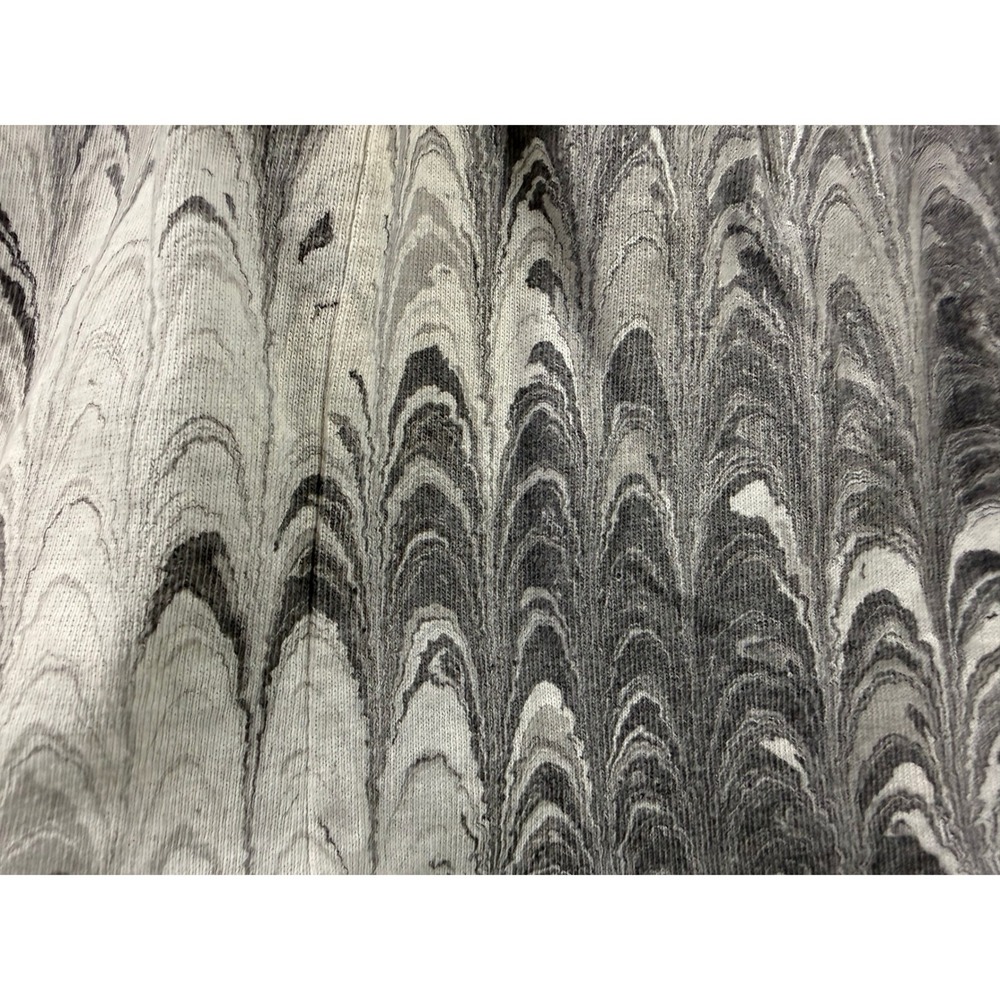 Shirleighs Marbled Art Kids Grey White Hand Marbled Cotton Skirt Size S Handmade - Picture 3 of 8